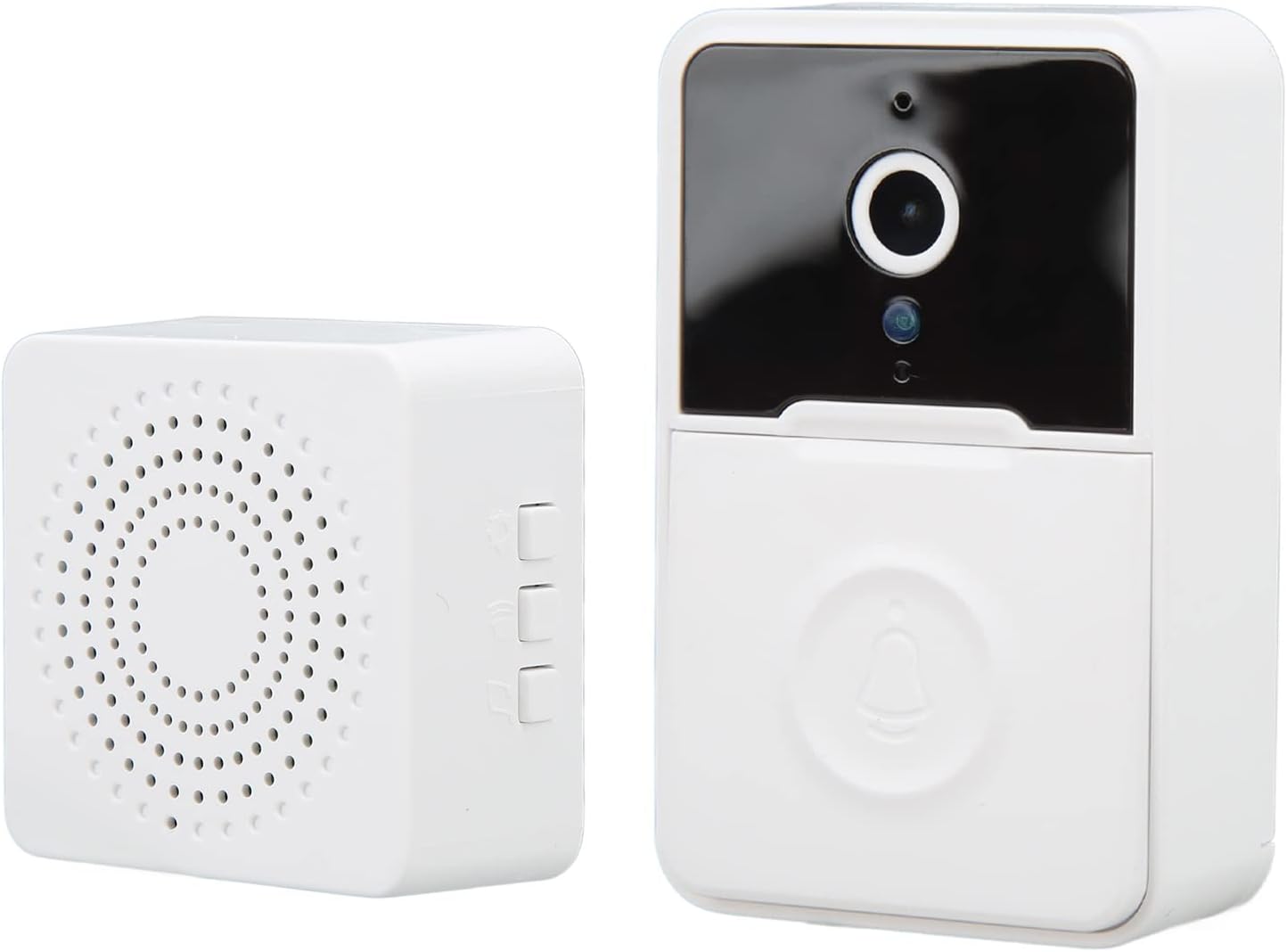 PUSOKEI Wireless Doorbell Camera, WiFi Video Doorbell Camera with Chime