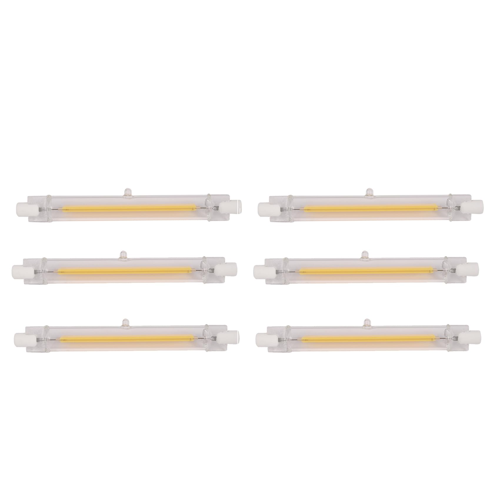 Hndhbfgrt 6X Dimmable R7S Led Cob 10W 118Mm Led Light Bulbs Replace -Warm White Light 220V