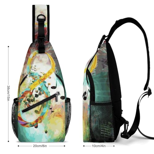 Bolso bandolera de pecho casual para viajes y senderismo miniatura 2