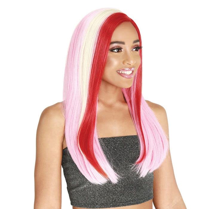 Zury Sis V-Lace Cut Synthetic Hair Wig - LULA (Color:FS 1B30)
