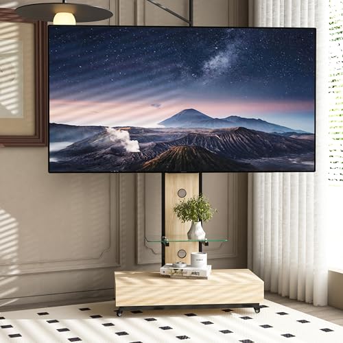 Soporte rodante de piso para TV 32-75 pulgadas miniatura 1