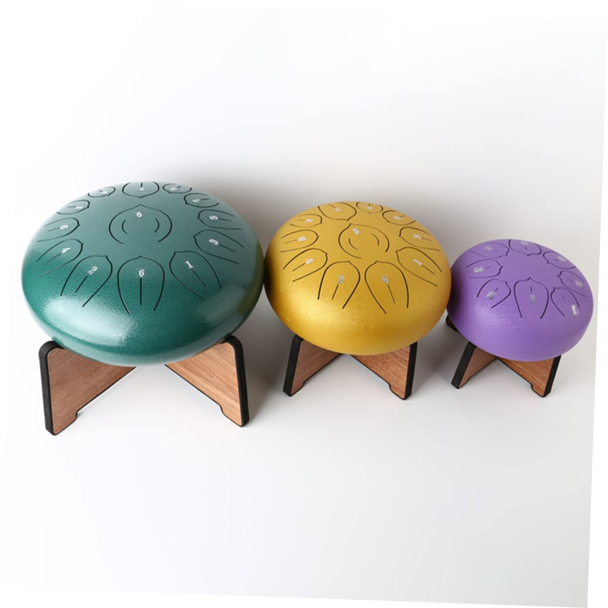 Abnehmbarer und Faltbarer Zungentrommelständer aus Kunststoff für Steel Tongue Drum mit Rutschfestem Design und Tragbarer Funktion für Musiker und Amateure