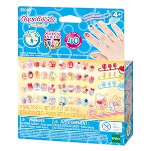 Aquabeads Nail Studio – 35059 Hearts & Ribbons Nail Refill Kit