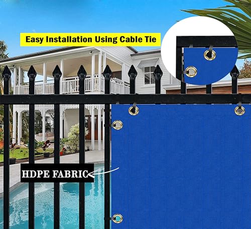 Image of HDPE Fabric Self Fold Baby Safety Net Protector for Balcony & Staircase Railing Guard,Balcony Stairway Net Baby Safety Products for Indoor&Outdoor(Royal Blue Color, 0.80X10 MTR)