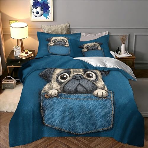 Housse de couette panda à fermeture éclair facile pour lit 3D - 6