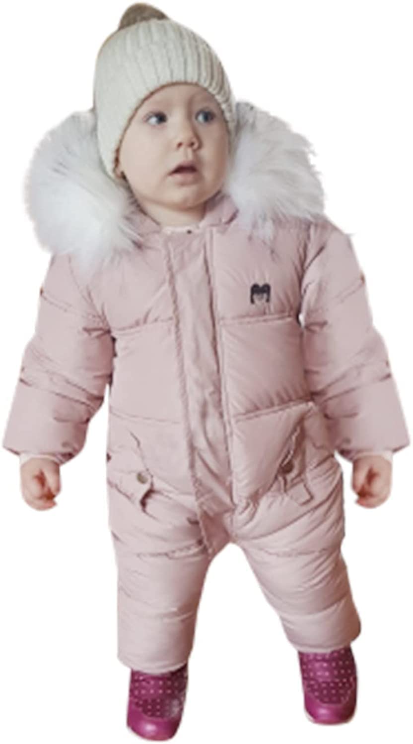 Mädchen Baby Jungen Overall Pullover Jacke Winter verdickter Hoodie Warmer Kapuzenmantel Jacke Overall Schneeanzug Overall verdickte Hose Jungen