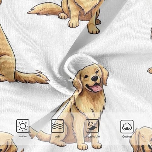 Cotton Girls Underwear Toddlers Cute Golden Dogs White Panties Little Girl Fancy Kids Briefs Undies 2t3