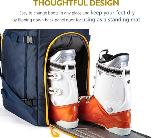 Image of Unigear Ski Boot Bag Backpack for Helmet 50L /70L, Goggles, Gloves, Skis, Snowboard & Accessories