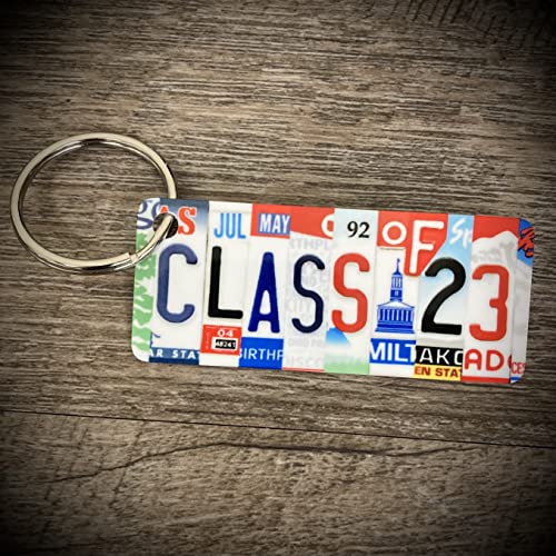 Class Of 2023 License Plate Keychain, Made In Usa, Class Of 2023 Gift, Class Of 23 Gift, Teen Gift, Class Of 23 Keychain #TOP1