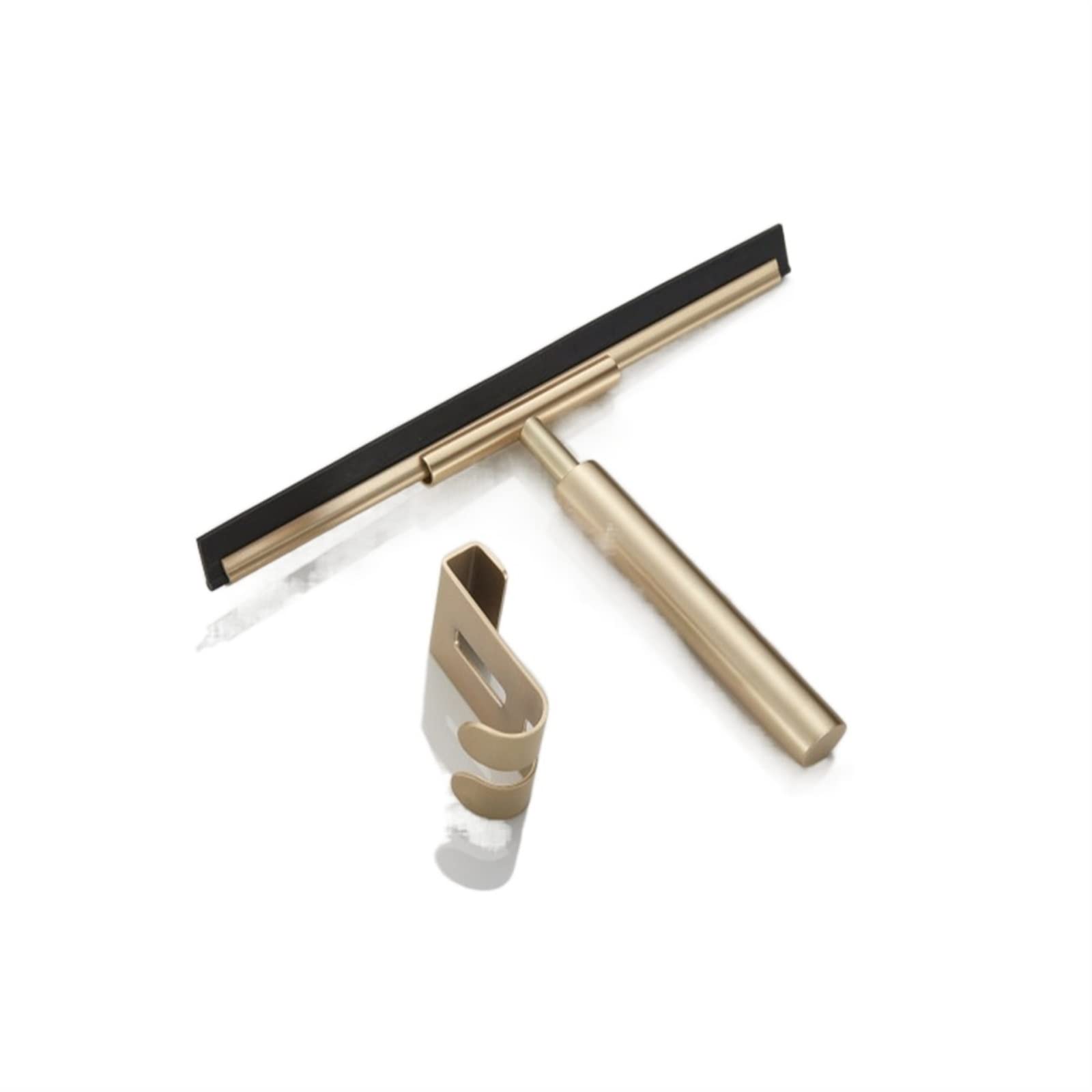 Fgjsfhrdtu Gold Multicolor Silicone Squeegee With Steel Handle For Glass Floor(Gold)
