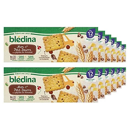 Blédina Mon 1er Petit Beurre Pépites de Chocolat dès 12 mois 133 g - Pack de 12
