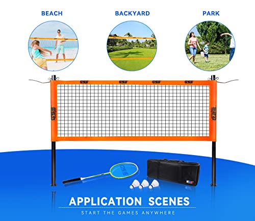 image for GSE Games & Sports Expert GSE Badminton Sets with Net, Portable Comple