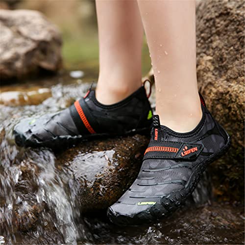 Image of UBFEN Kids Water Shoes for Boys Girls Quick-Dry Swim Aqua Socks | Lightweight, Barefoot-style, Perfect for Water parks, Beach, Pool, Kayak, Creek Hiking, Camping, Toddler, Little Kid, Big Kid