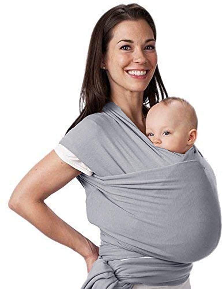ORiTi Baby Wrap Carrier Nursing Cover Blanket For Newborn And Infant Gray