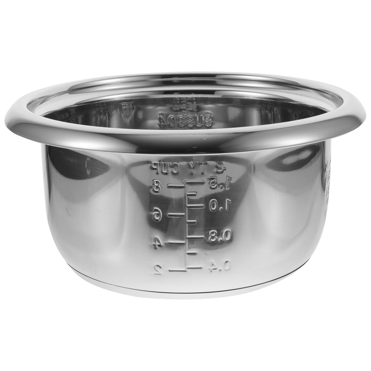 Doublure Cuve Inox Cuiseur Riz 25Cm Pot IntéRieur Remplacement Accessoire Cuisine RéSistant Anti-Rouille Chauffage Uniforme Facile À Nettoyer