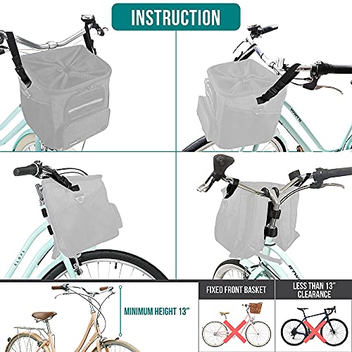 PetAmi Soft-Sided Dog Bike Carrier