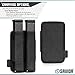 Savior Equipment Tactical Double Pistol Extended Open-Top Mag Pouch Holder Handgun Magazine Storage, Elastic Band to Hold Tight, Hook-Backed Panel (Dark FDE)