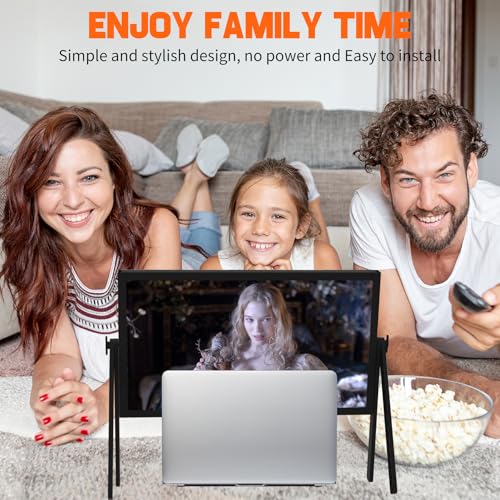 Image of 21 inch Screen Magnifier for Laptop ,3D HD Screen Expanders for Movies, Videos, and Gaming, Screen Enlarger with Adjustable Angle Design Amplifier Desktop Magnifying for Seniors Reading (Black)