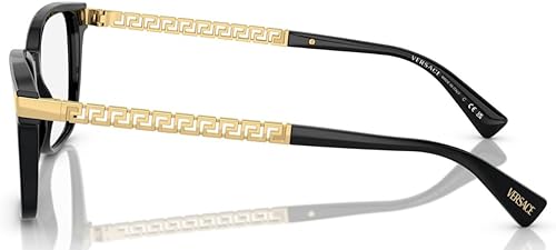 Miniatura 3 de Versace VE3340U - GB1 Marco para Gafas NEGRO con LENTE DEMO 2.165 in, Negro