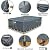 Gasadar Rectangular Outdoor Patio Sectional Furniture Cover Waterproof for General-Purpose Outdoor Dining Tables, Chairs and Sofas, 600D Heavy Duty, 110" L x 84" W x 28" H, Grey