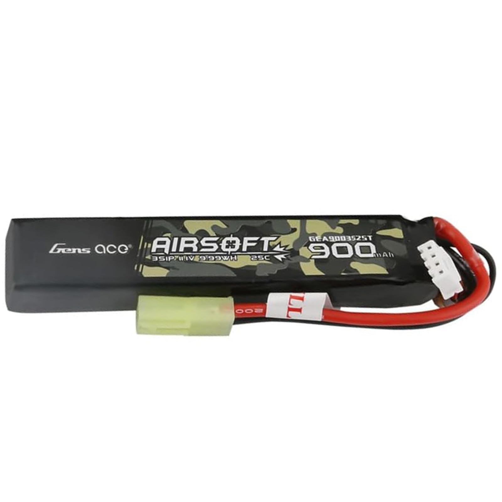 Gens ace 25C 900mAh 3S1P 11.1V Airsoft Battery with TMY Plug