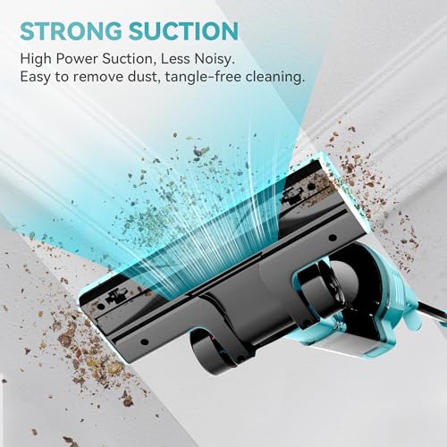 Image of Vazone R6X Corded Stick Vacuum Cleaners for Home, 20Kpa Powerful Suction Stick Vacuum with 16Ft Cord, 2 in 1 Lightweight Handheld Vacuum Cleaner for Hardwood Floor Pet Hair (Teal)