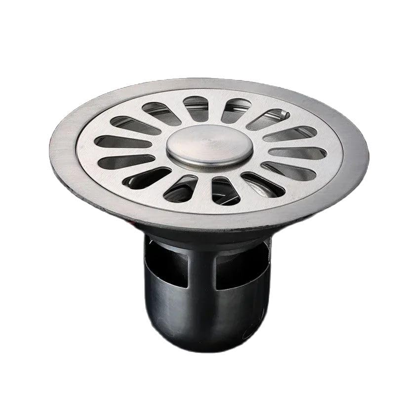 Rejilla Desague Ducha Desagües de Piso Colador de Drenaje de Acero Inoxidable Cubierta de desagüe de Ducha de bañera Desagües de Piso Accesorios de baño Desague Ducha(B-12CM 1PCS)