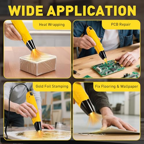 image for haisstronica Mini Heat Gun 350W, 2-Temp Settings 482°F & 752°F (250�