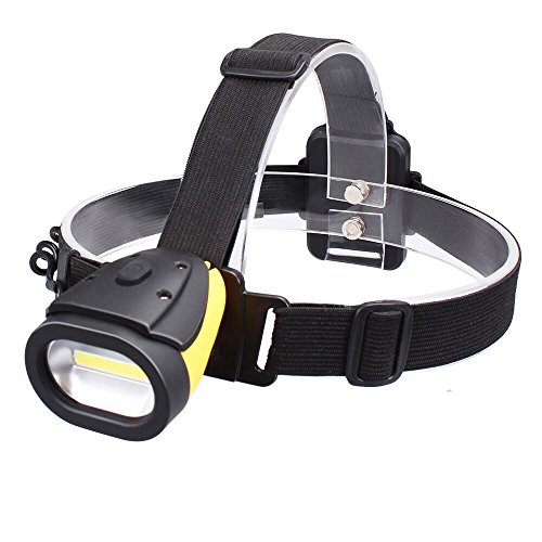 Ustellar Torcia Lampada Frontale LED, 300LM, 3 modalità, Impermeabile per Campeggio Escursionismo Lettura (Batteria Non Inclusa)