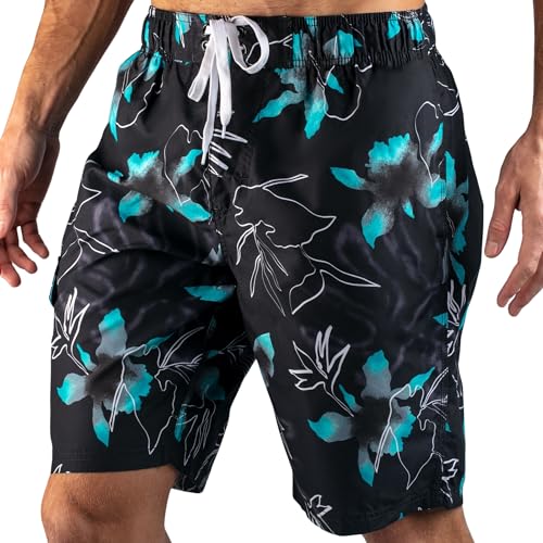 Image of Kanu Surf Men's Big Viper Extended Size Stripe Swim Trunk