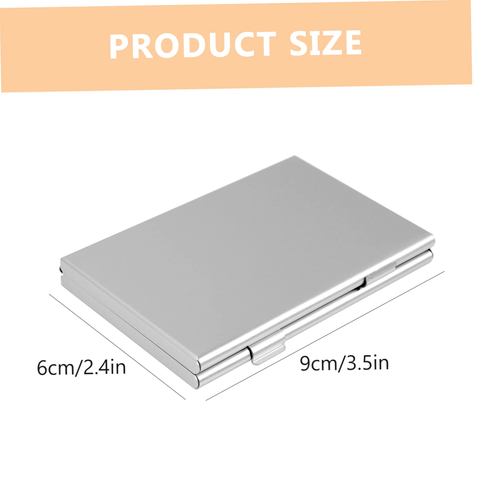 FONDOTIN Memory Card Storage Box Compact Aluminum Case for Cards Organizer Lightweight Holder for Cards Durable Protection with Easy Access