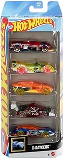 مجموعة مركبات اكس رايسرز 2025 (توربين سابليم وفوروارد فورس ورايزينج هيت وهاي تيك ميسيل وجزيلا جي تي) من هوت ويلز، عبوة مكونة من 5 مركبات (موديل JBJ74)