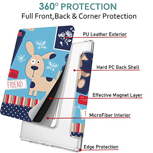 Image of DuraSafe Cases for iPad Pro 12.9 2nd Generation Printed Cover A1670 MQDC2HN /A MQDD2HN /A MQDA2HN /A A1671 MP6H2HN /A MP6J2HN /A MP6G2HN /A MPL02HN /A MPL12HN /A MPKY2HN /A A1821 MQEF2HN /A - Puppy Friend