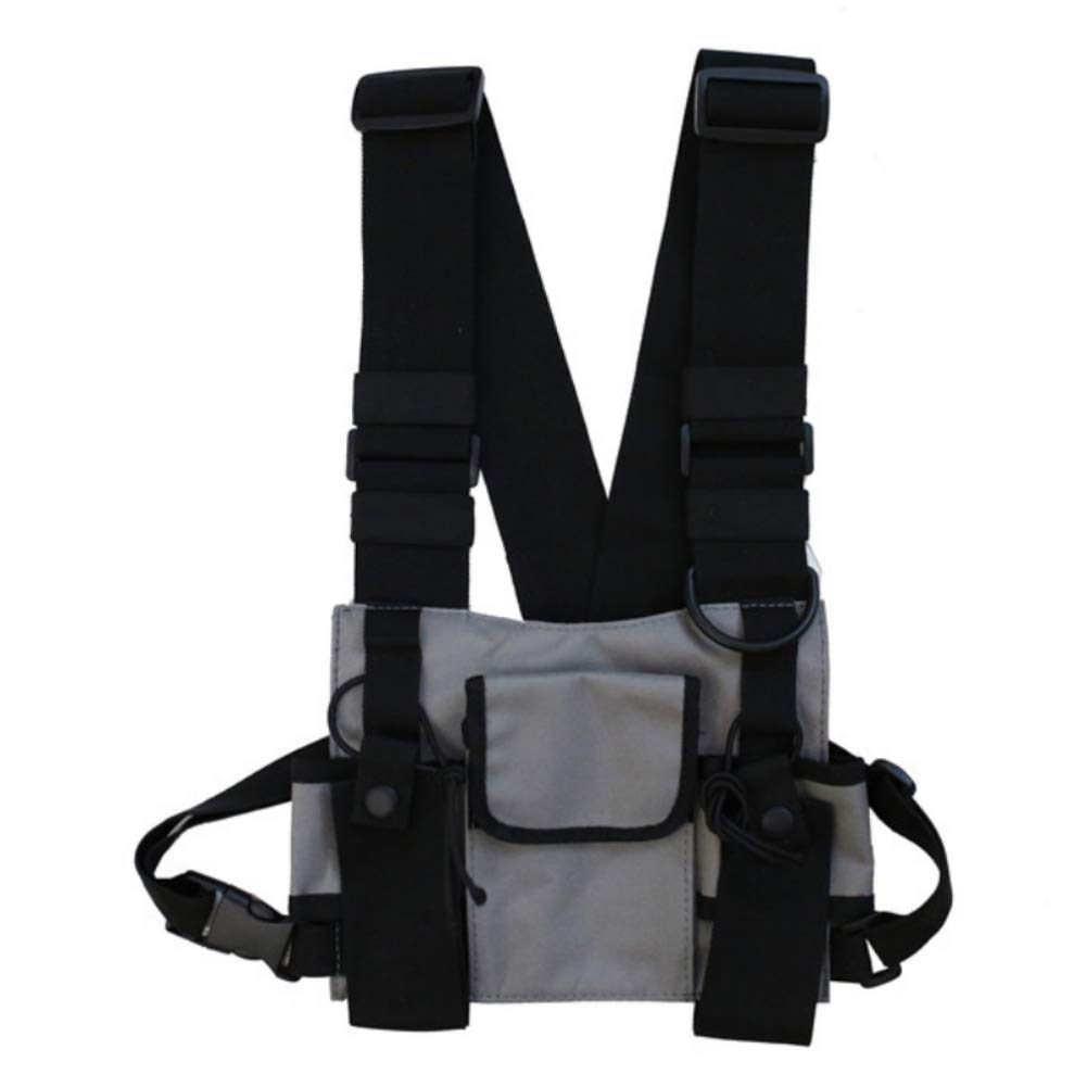Multi-Pocket Chest Rig Bag Utility Vest Chest Bag for Men Hip Hop Chest Pack