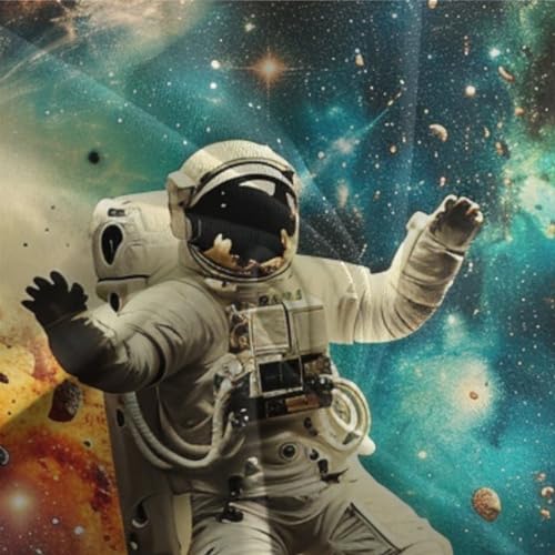 Parure de lit astronaute 3D en microfibre pour lit simple ado - 7