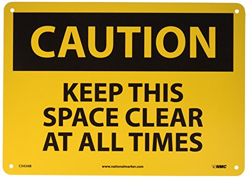 Panneau Keep this space clear pour sécuriser vos ateliers et entrepôts NMC