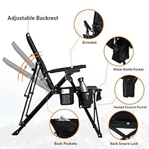 Antarcticagearheatedcampingchairwith12v16000mahbatterypackheatedportablechairperfectforcampingoutdoorsportspicnicsandbeachpartywith5pockets Urban Country Home Decor Antarctica gear heated camping chair with 12v 16000mah battery pack heated portable chair perfect for camping outdoor sports picnics and beach party with 5 pockets urban country home decor
