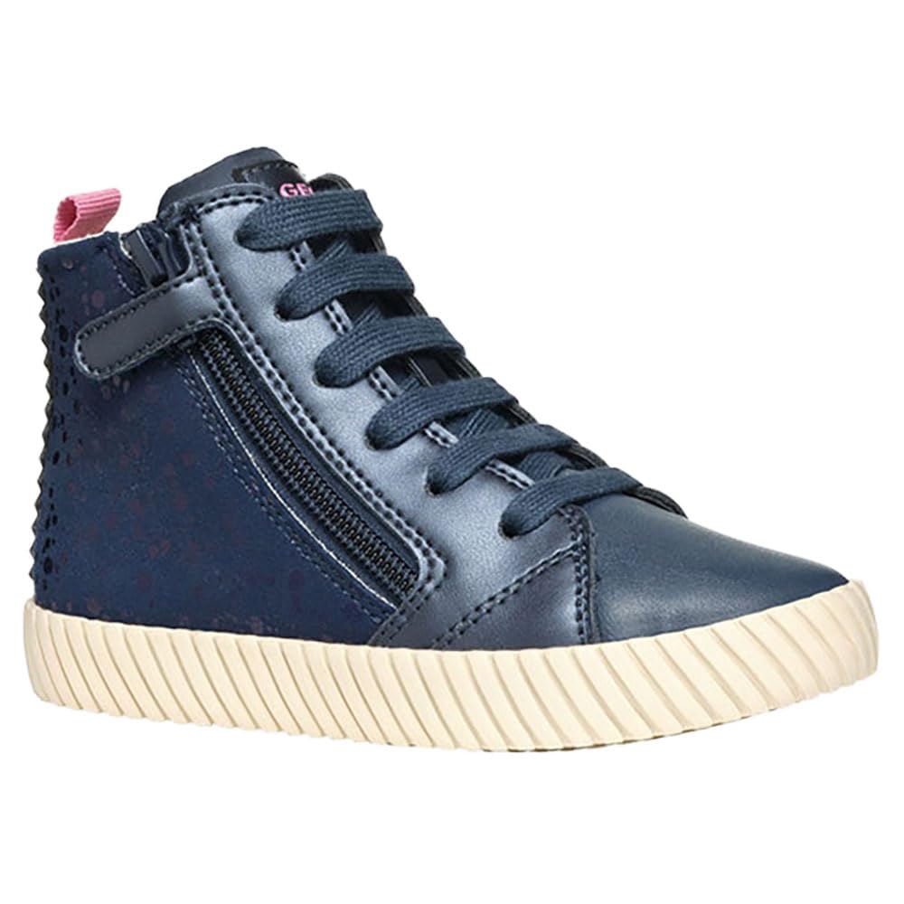 Geox J MIRROLESS Girl A Sneaker, Blue, 10 UK Child