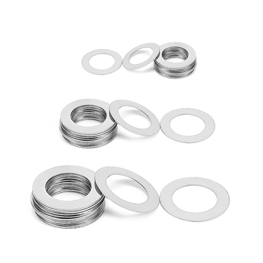 Sicherungsscheiben, 10 Stück, ultradünne flache Unterlegscheiben, M15 M17 M35, Präzisions-Unterlegscheibendichtung, Dicke 0,5 mm, Sortiment dünner(M12x18)