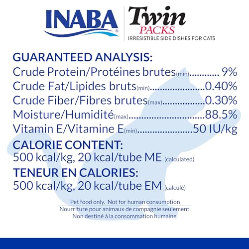 INABA Twin Packs for Cats, Side Dish/Topper Pouch, 1.4 Ounces per Serving, 16 Servings, Tuna & Chicken with Scallop Recipe in Scallop Broth - image 6