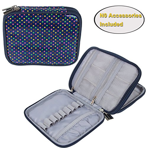 Teamoy Crochet Hook Case, Organizer Zipper Bag with Web Pockets for Various Crochet