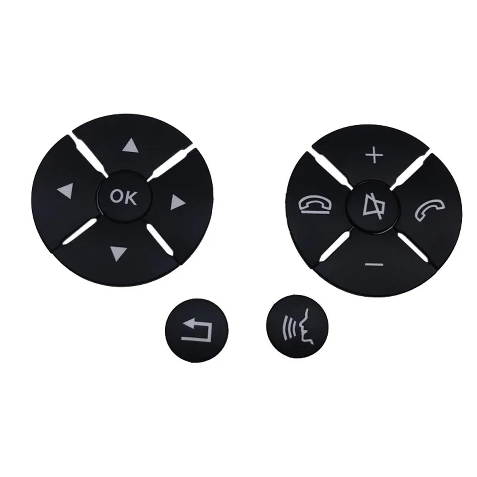 Interior Button Decals Compatible with Benz for E Class for W204 W212 Car Steering Wheel Button Door Unlock Memory Window Lift Sticker(Black,Size2)