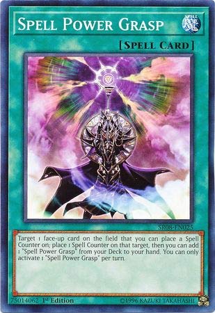 Amazon.com: Yu-Gi-Oh! - Spell Power Grasp - SR08-EN025 - Common - 1st  Edition