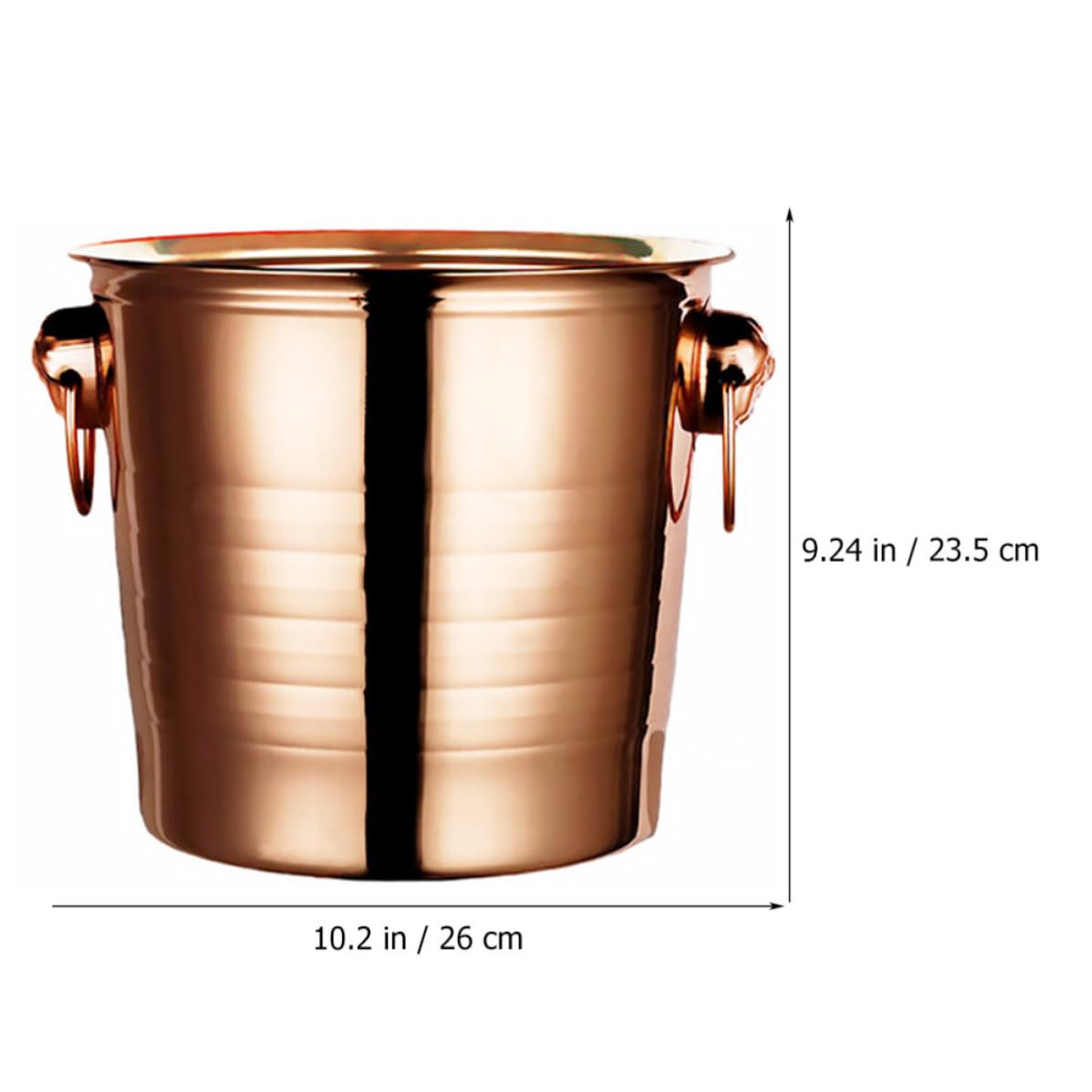 Uonlytech Cubo de Hielo de Acero Inoxidable de 7l para Vino y Cerveza