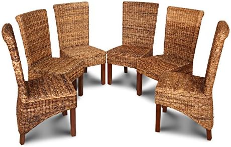 Havana Rollback Chairs Dark Leg Set of 6