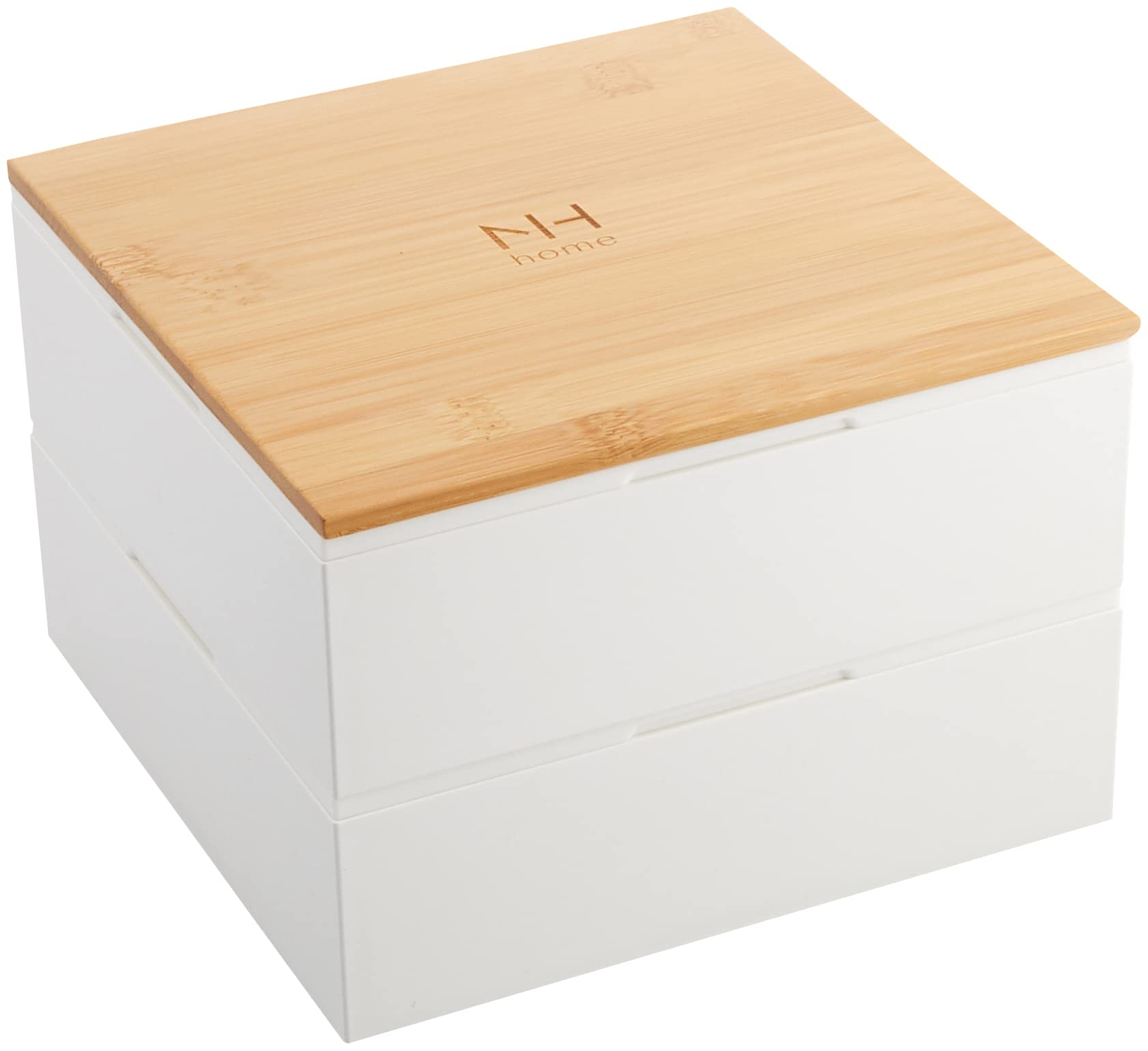 Showa Ojyu Bento Box 18cm 2-Tier White