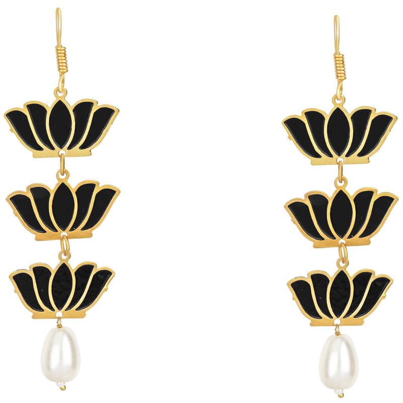 See full amazon price history chart for BDIVA 18K Gold Plated Dangler, Light Weight Lotus Shape Earrings, Elegant Contemporary Style Dangle, Fashion Jewelry Gift, Modern Earrings for Girls & Women BDIVA 18K Gold Plated Dangler, Light Weight Lotus Shape Earrings, Elegant Contemporary Style Dangle, Fashion Jewelry Gift, Modern Earrings for Girls & Women (B0CPLKTQ9H) Amazon Price History, Amazon Price Tracker