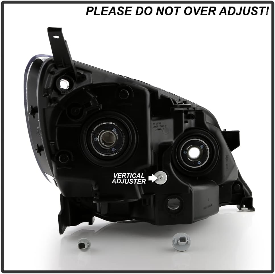 ACANII - For 2005 2006 2007 Honda Odyssey Chrome Housing Headlights Headlamps Pair Replacement Driver + Passenger Side