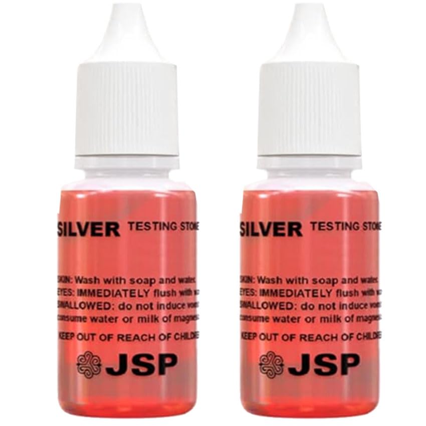 Waytest Silver & Sterling 999 925 Testing Solution Purity Determiner Jewelry Scrap Precious Metal 2 Bottles