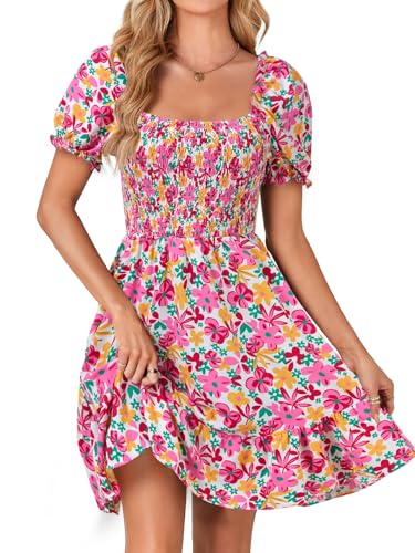 Image of Rooscier Women's Summer Boho Mini Dress